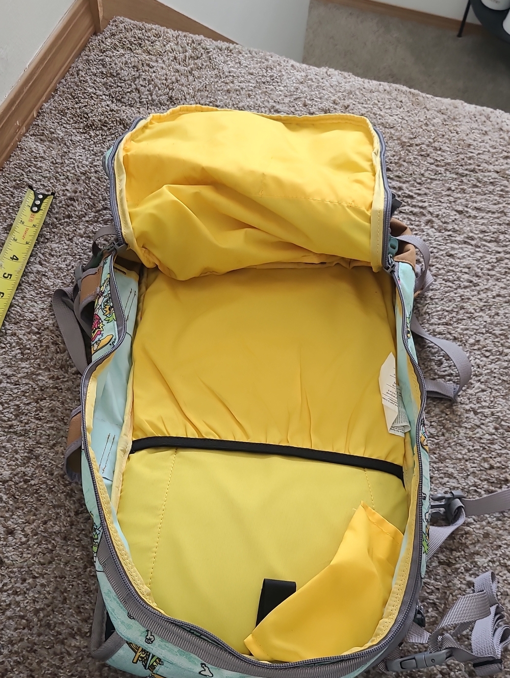 ⏰️🆑️Dakine Heli Pro 20 L Pray4Snow Graphic Snowboarding Backpack with Tan Base - Picture 8 of 14